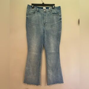 Wonderly Blue Retro Flare Jeans
